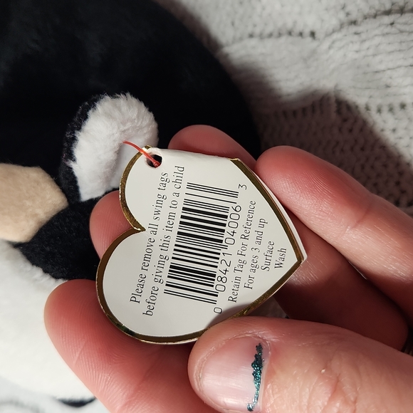 🕸Vintage Ty Beanie Baby Original Daisy The Cow P.V.C. Pellets 1993 - Picture 11 of 11